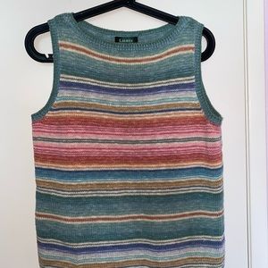 gorgeous ralph lauren knit vest! very fun and colorful